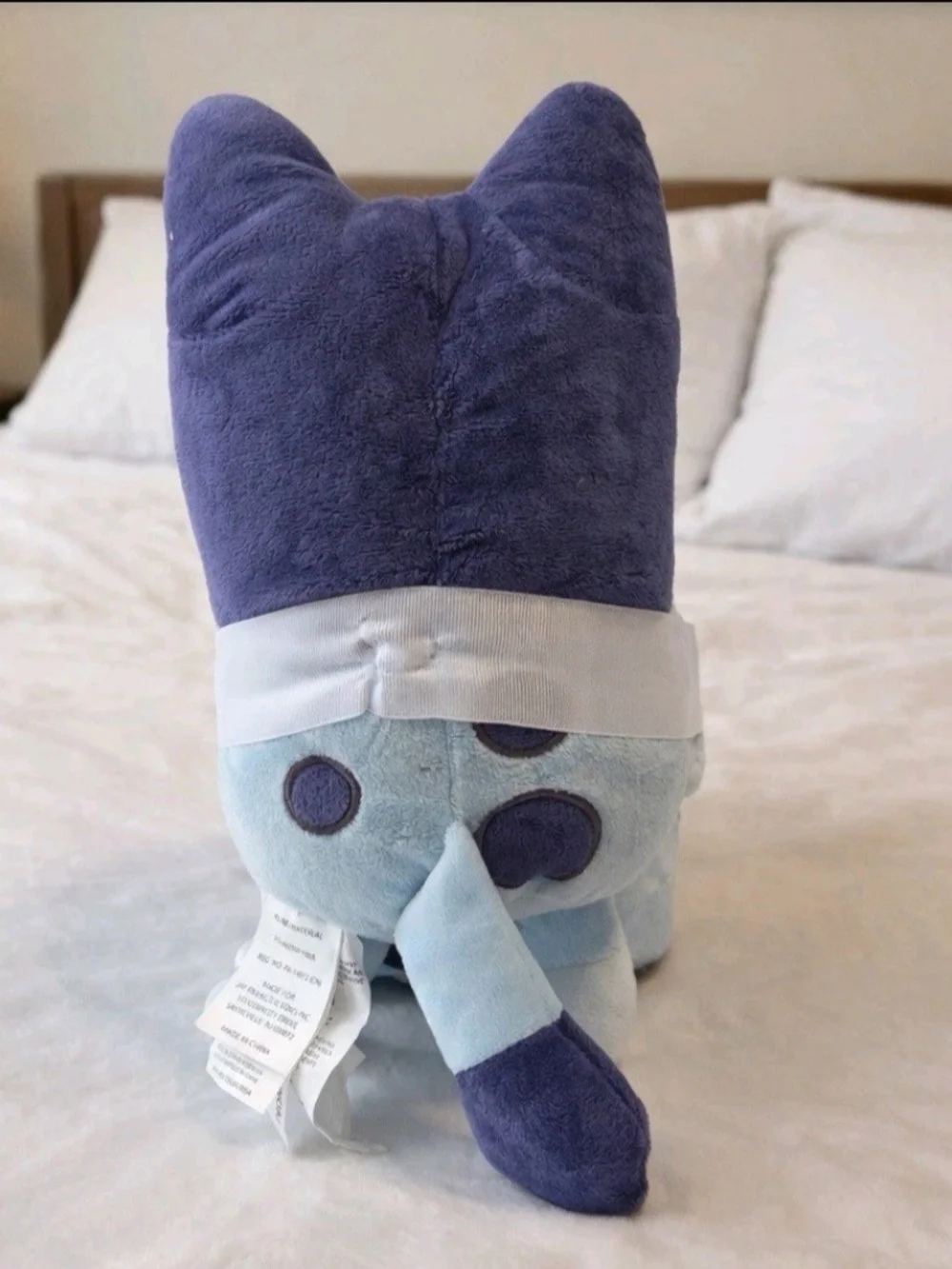 Blue Kids Plush Character Snuggle Blanket with Hooded Plush Toy